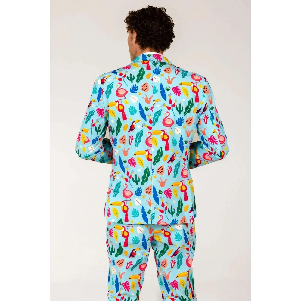 Shinesty Birds Of‎ Paradise Tropical Bird Suit Blazer Size 40 New With Tags